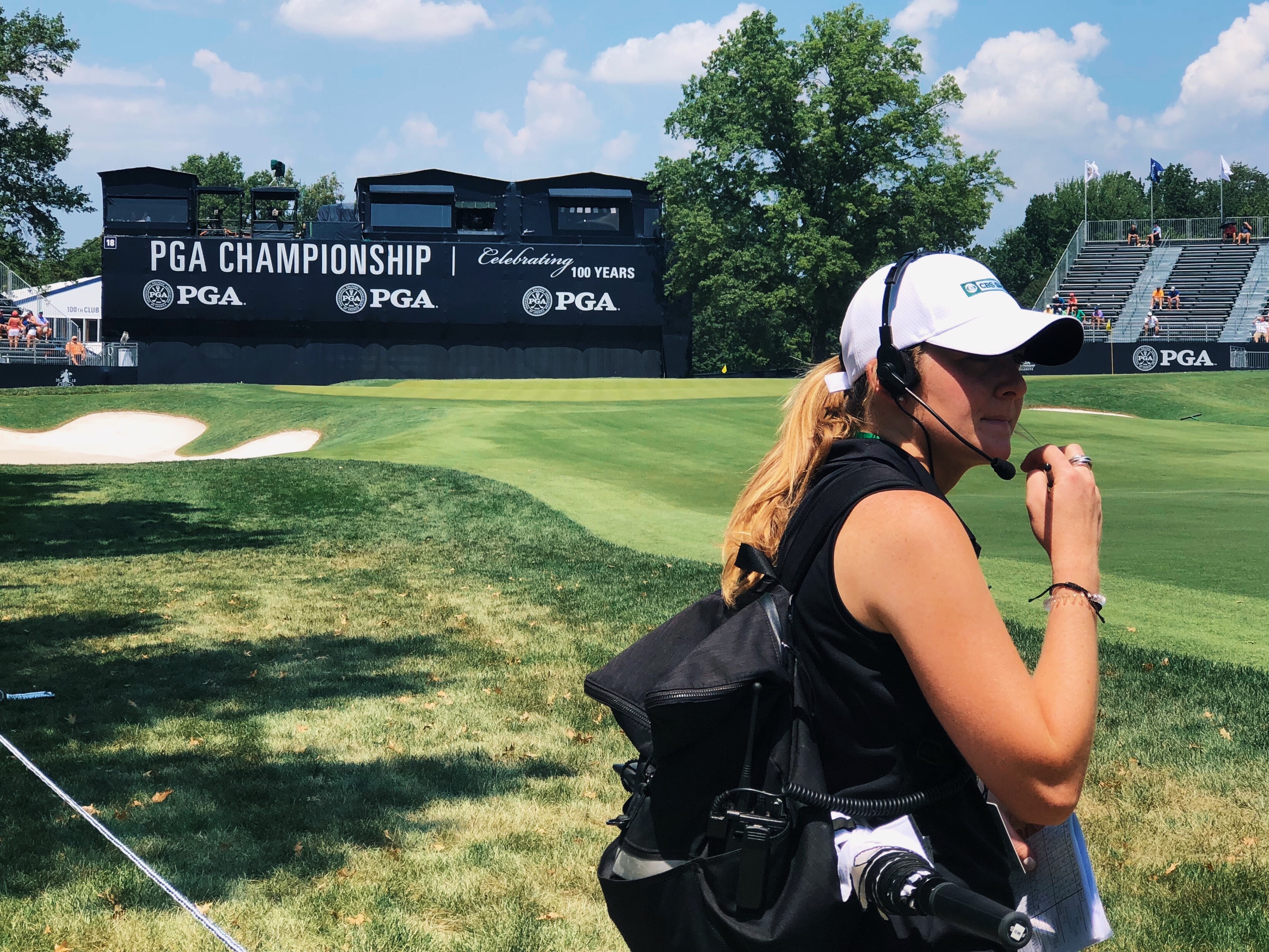 Furman student Marra Burton '20at the 2018 PGA Championship.