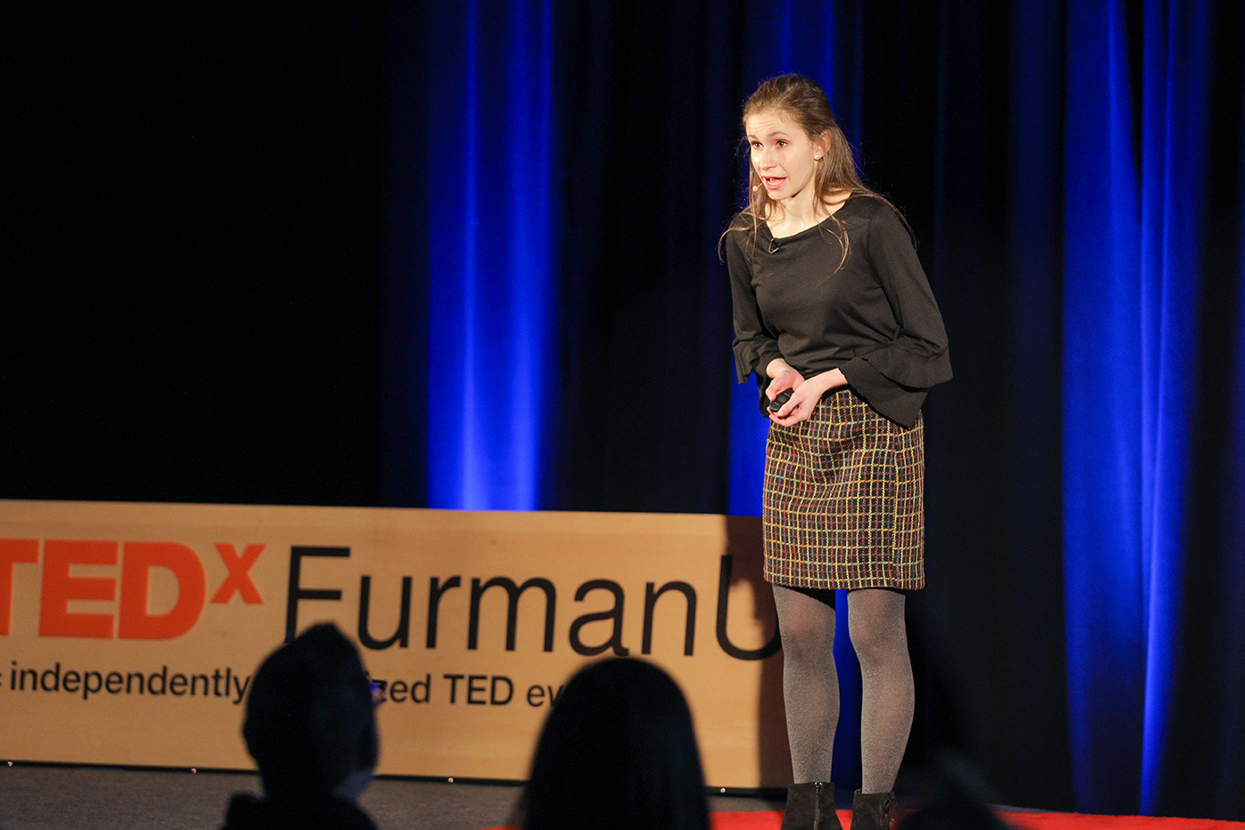 Olivia Larner ’20 speaks at TEDxFurmanU