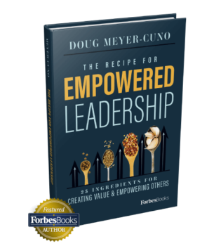 Book cover, "Empowered Leadership"