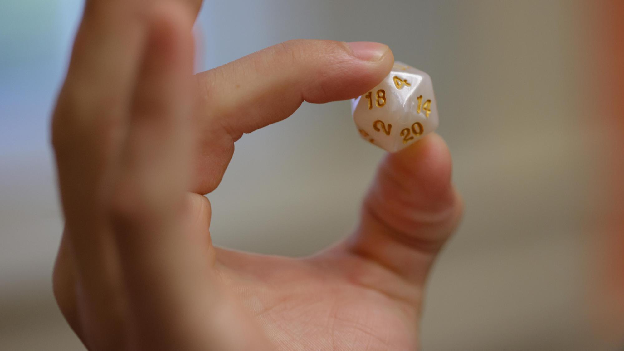 A 20-sided die was one mechanism of movement studied during a MayX course on board games.