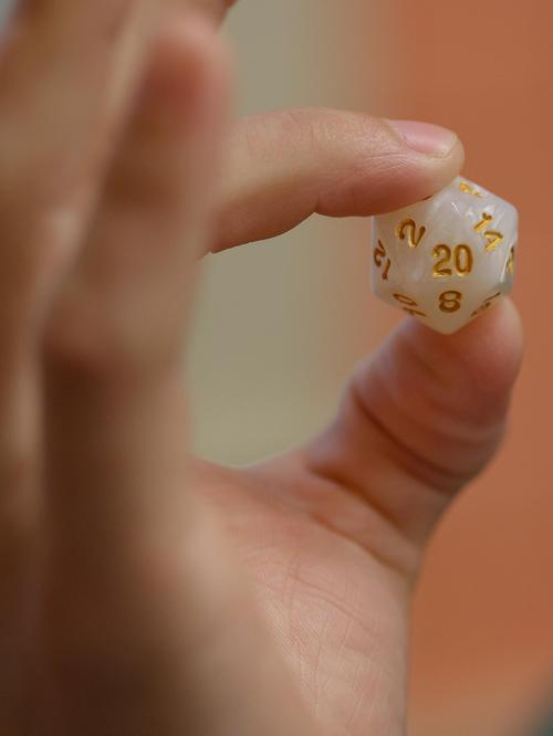 A 20-sided die was one mechanism of movement studied during a MayX course on board games.